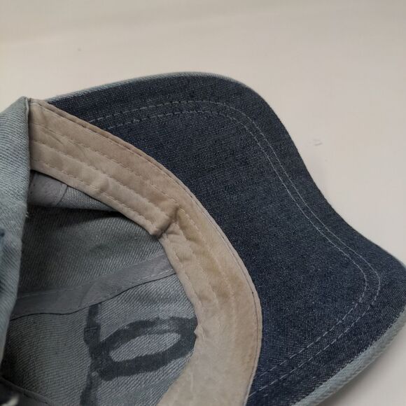 Capri Corn Women's Slideback Hat Blue Adjustable Rhinestones Shiny Accents - Picture 10 of 11